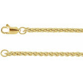 14K Yellow 2.4 mm Wheat 24" Chain